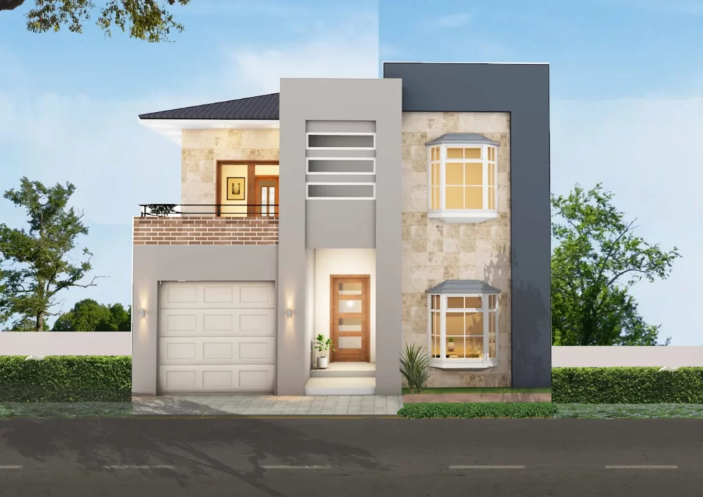 Villa Elevation Design 3 IMG